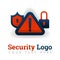 Security logo template for software, programming,Â warnings, malicious, alerts, internet industry, hacking